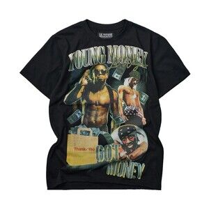 Reason Lil Wayne Young Money Got Money Men's Black Tee T-Shirt Size L